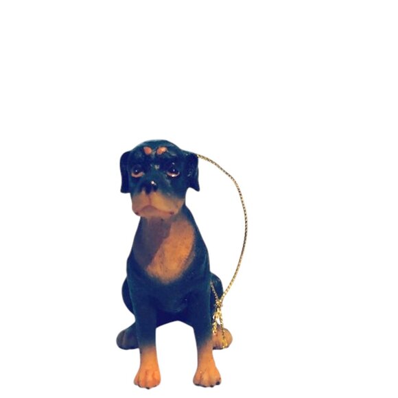 Vintage Rottweiler Dog Figurine Ornament - Picture 3 of 6